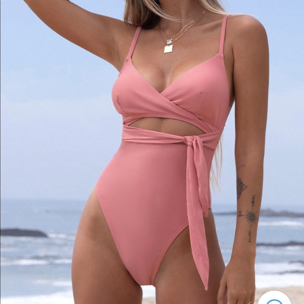 Wild Ronarce Wrap Tie One Piece Swimsuit